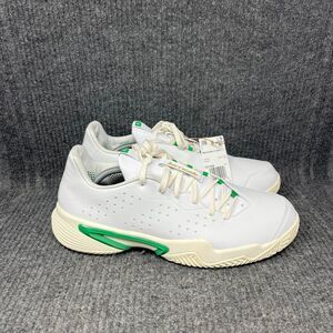 NEW Adidas Barricade U Stanniversary White Green Tennis Shoes Mens Sz 12 GZ1408
